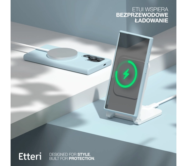 Etteri Silicone Case do Galaxy S25 Ultra Niebieski